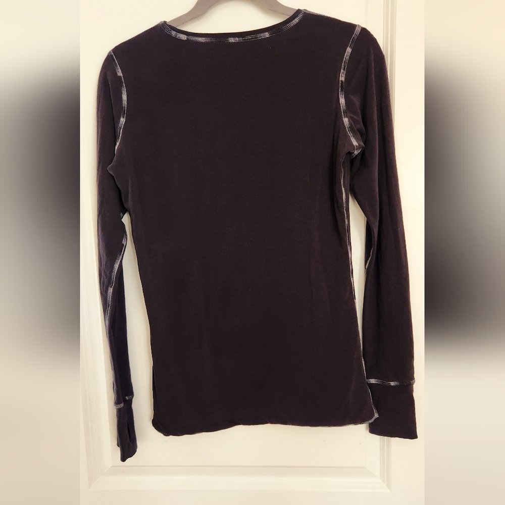 Lululemon Black and Grey Cabin Long Sleeve‎ Women's Top - Picture 4 of 9